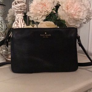 Kate Spade ♠️ Black Leather Crossbody